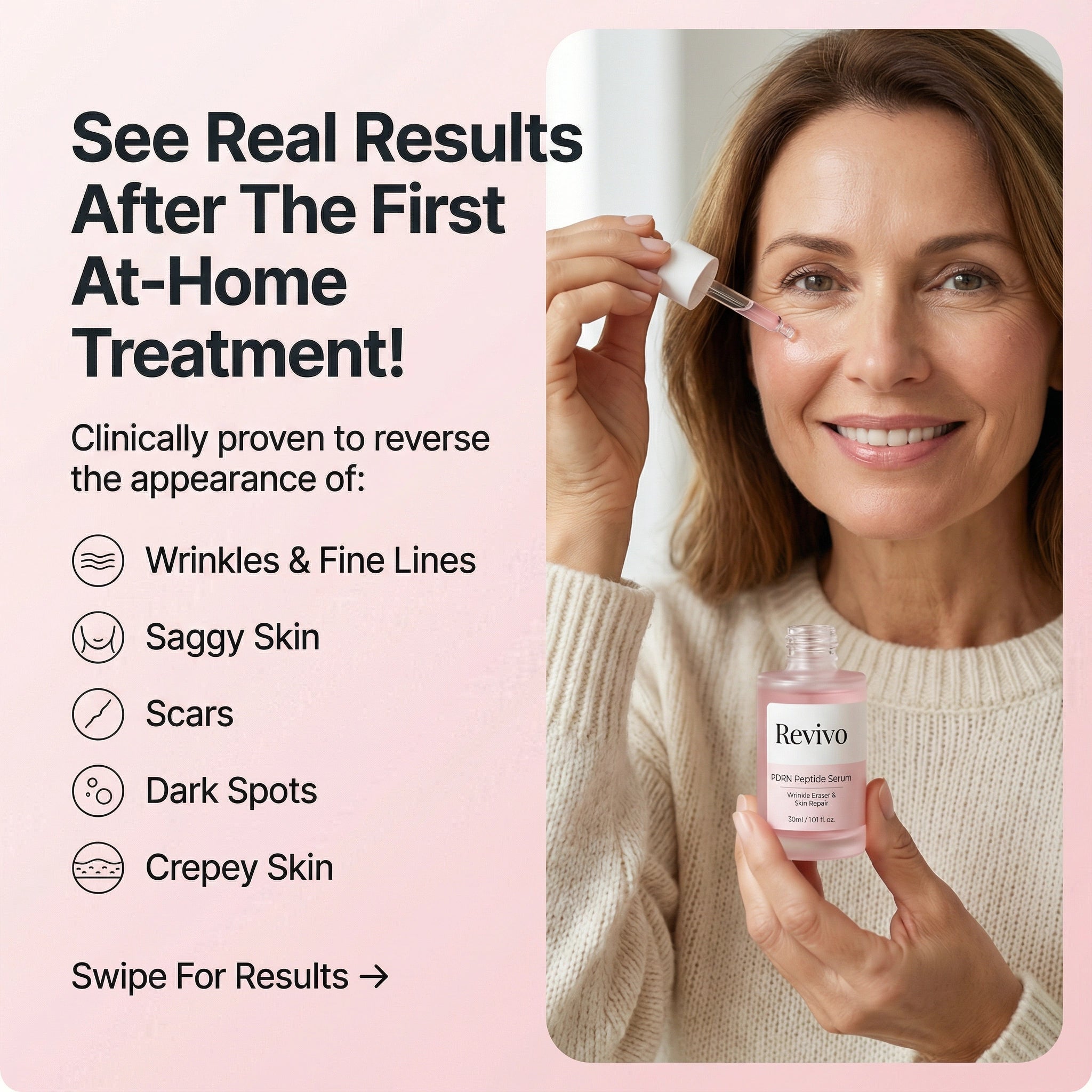 Revivo Wrinkle Eraser PDRN Peptide Serum